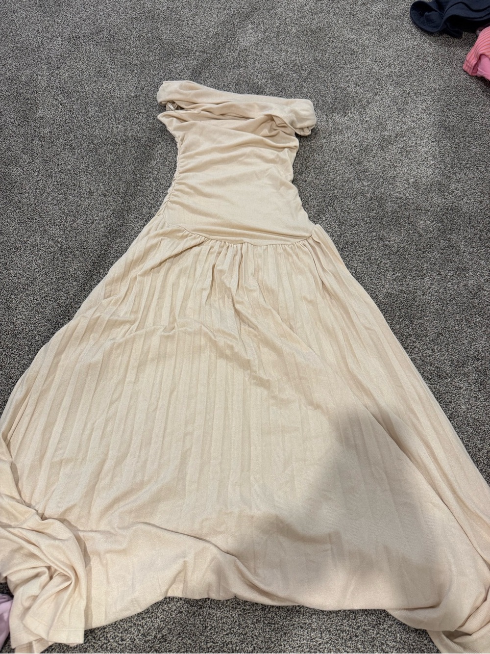 Field Of Dreams Dress in Oatmeal